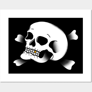 HomeSchoolTattoo Skull and Crossbones Posters and Art